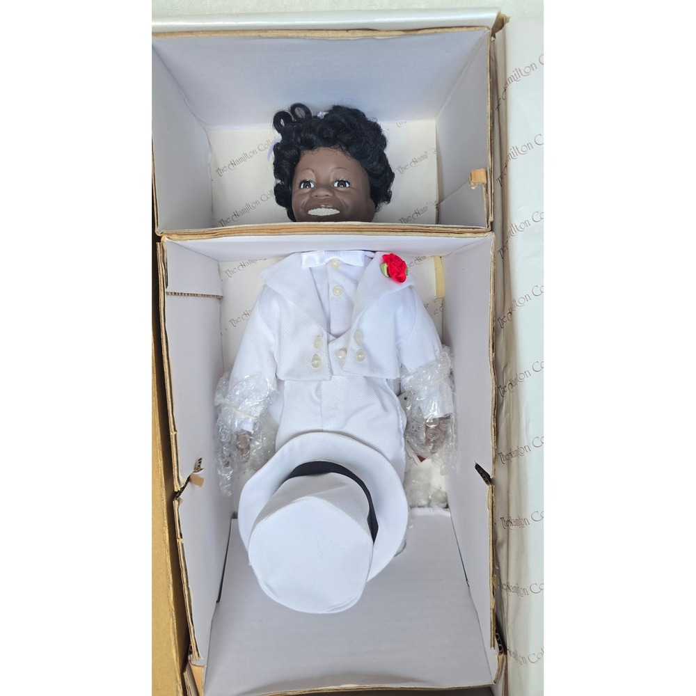 Hamilton Collection Little Rascals Buckwheat King of Swing Porcelain Doll NIB